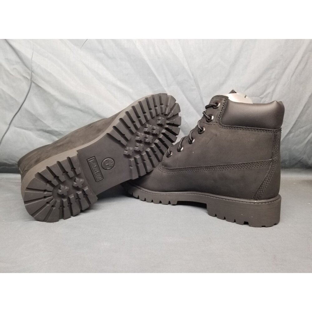 Timberland Boys 6 Inch Premium Waterproof Boots Lace Up Black Size 10 NEW NO BOX - Picture 2 of 8